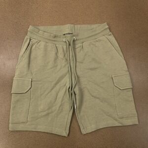 Asos Men's Size Small (30-32") Green Cotton Elastic Drawstring Cargo Shorts